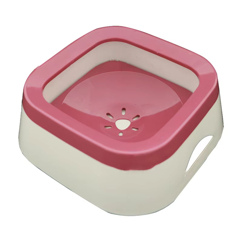 1L Anti-Spill Pet Water Bowl – Floating Slow Feeder for Dogs & Cats