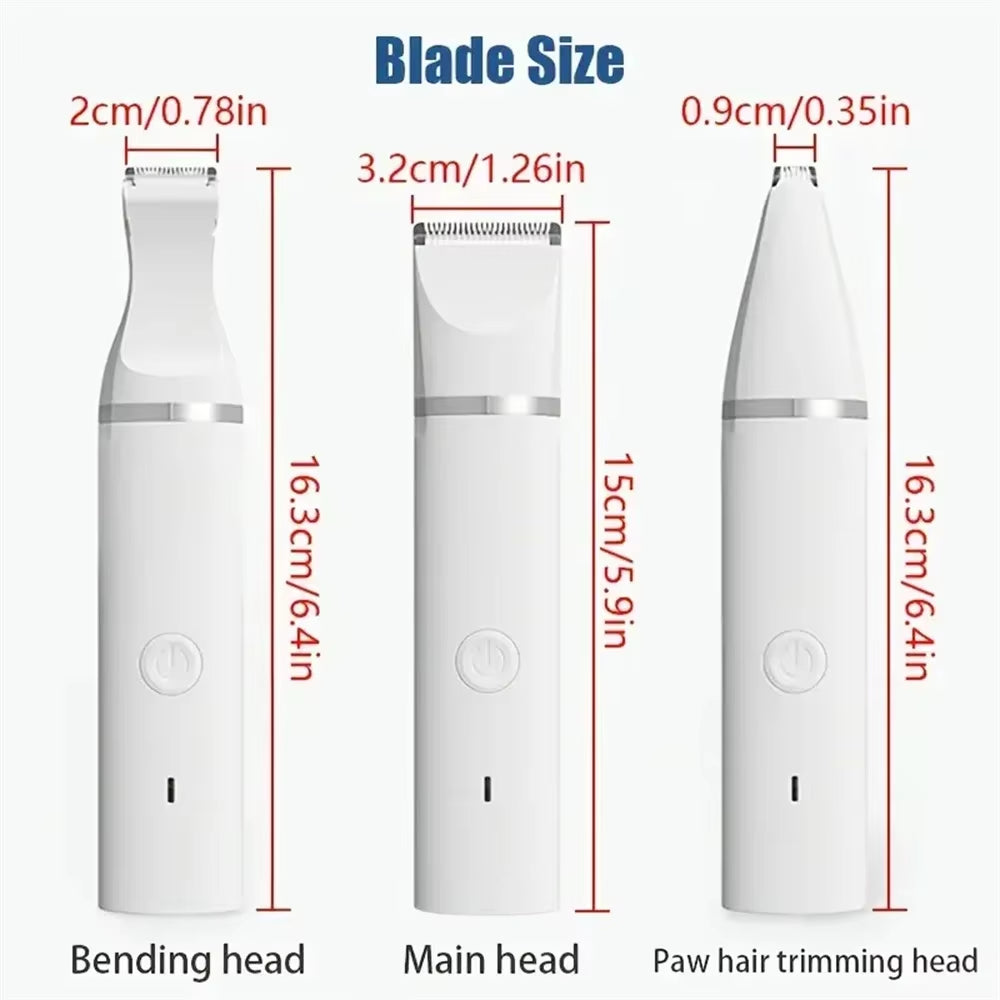4-in-1 Rechargeable Pet Grooming Kit – Electric Clippers for Dogs & Cats