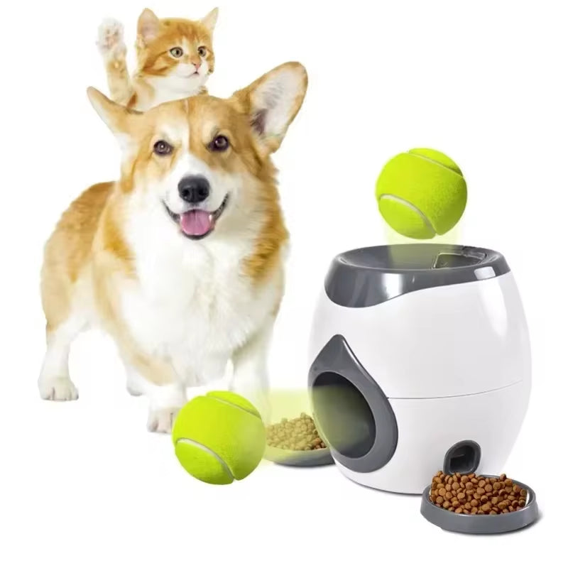 Automatic Dog Ball Launcher – Interactive Toy & Training Feeder for Medium Dogs