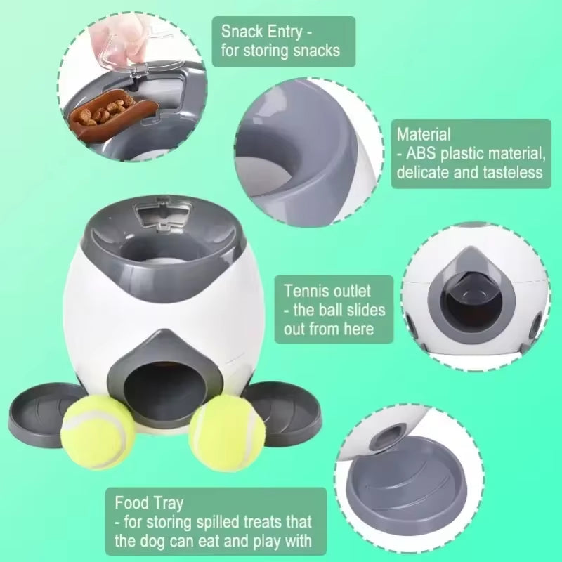 Automatic Dog Ball Launcher – Interactive Toy & Training Feeder for Medium Dogs